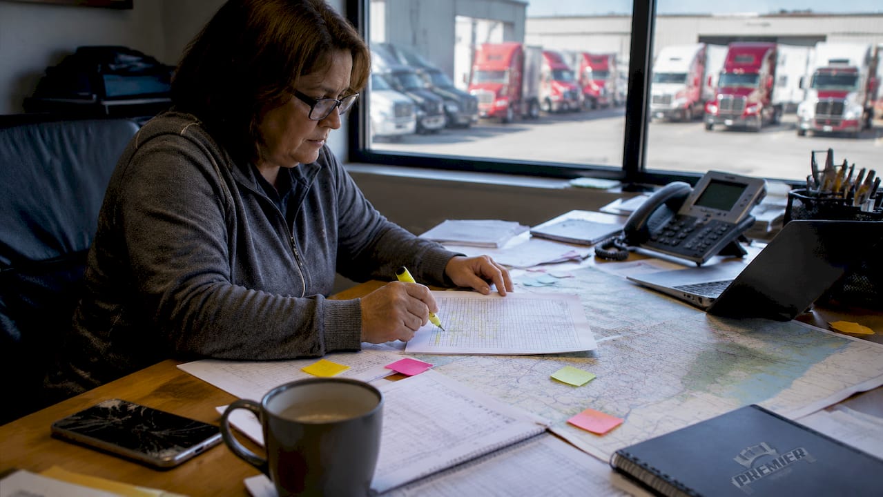 Fleet manager reassigning routes amid downtime