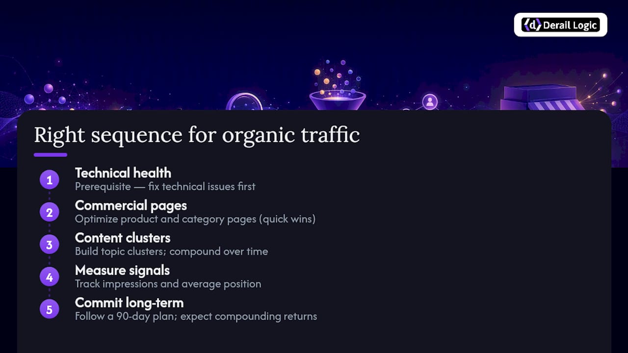 The part most stores get wrong about organic traffic — overview diagram
