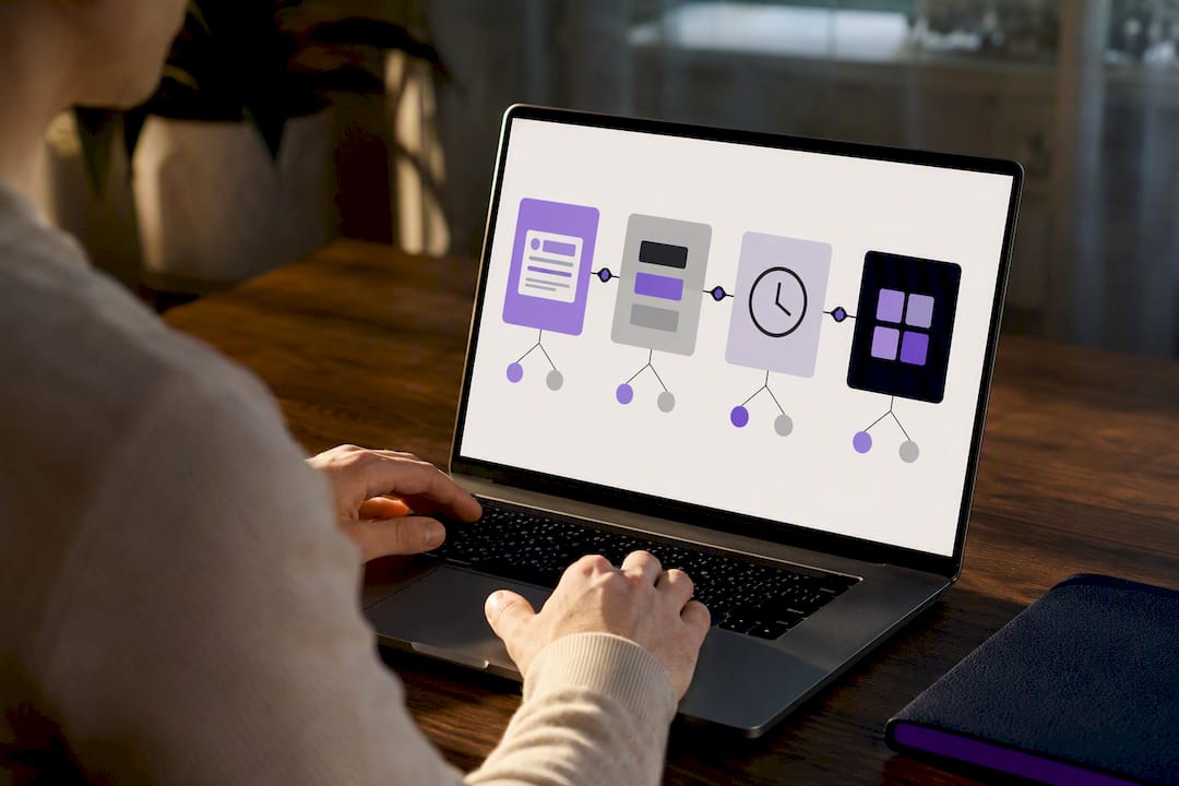 Four-stage email testing roadmap illustration