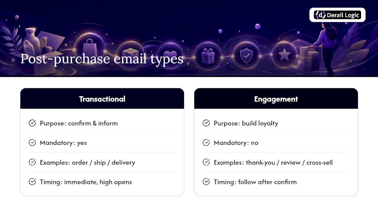 What Post-Purchase Emails Are (and Why They Outperform Everything Else You Send) — overview diagram