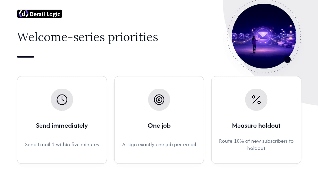 Three rules for welcome email series