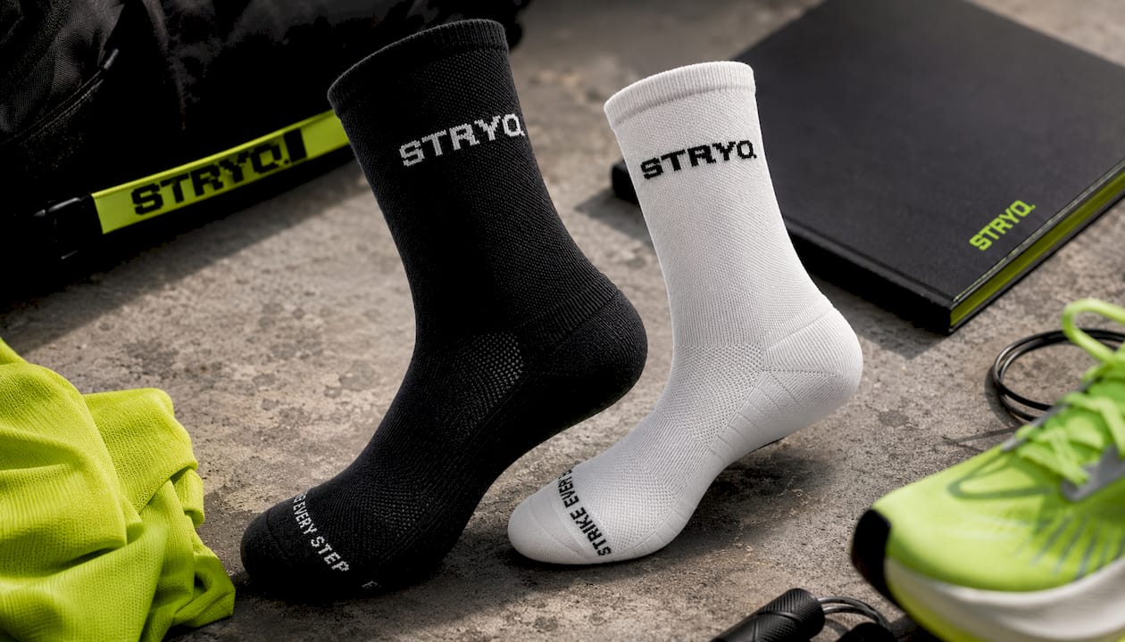STRYQ Running Socks - Black