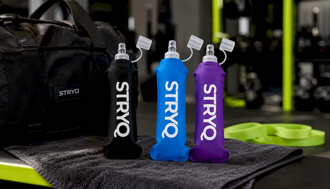 STRYQ 500ml Running Soft Flask for Hydration Vests (Black)