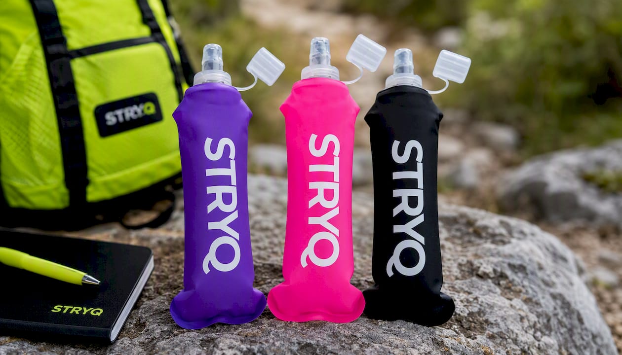 STRYQ Purple 500ml Soft Flask for Running