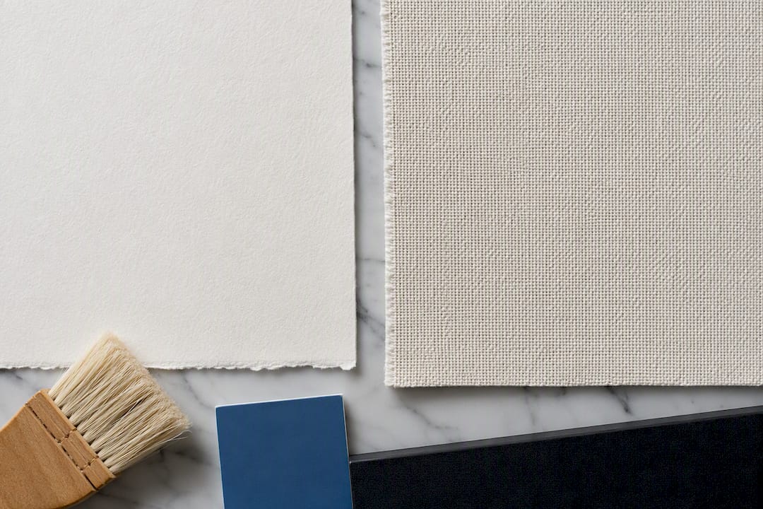 Paper and canvas texture comparison