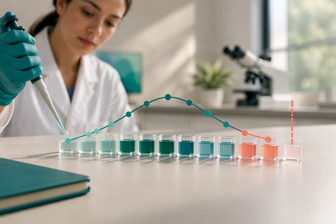 Bell-shaped peptide dose response illustration