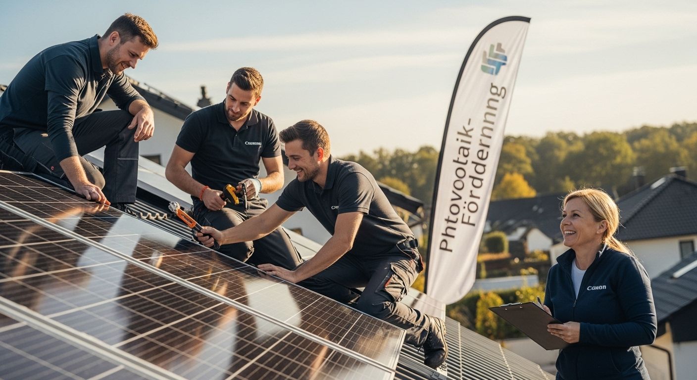 Photovoltaik-Förderung Installation