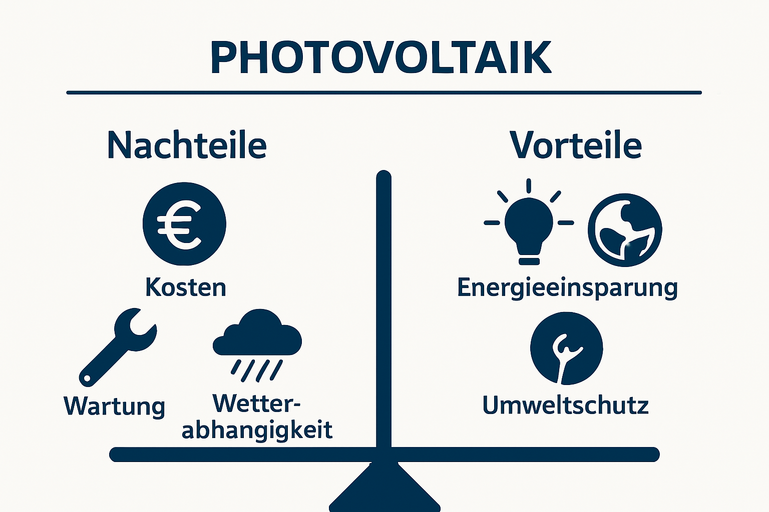Vergleich der Vor- und Nachteile von Photovoltaik