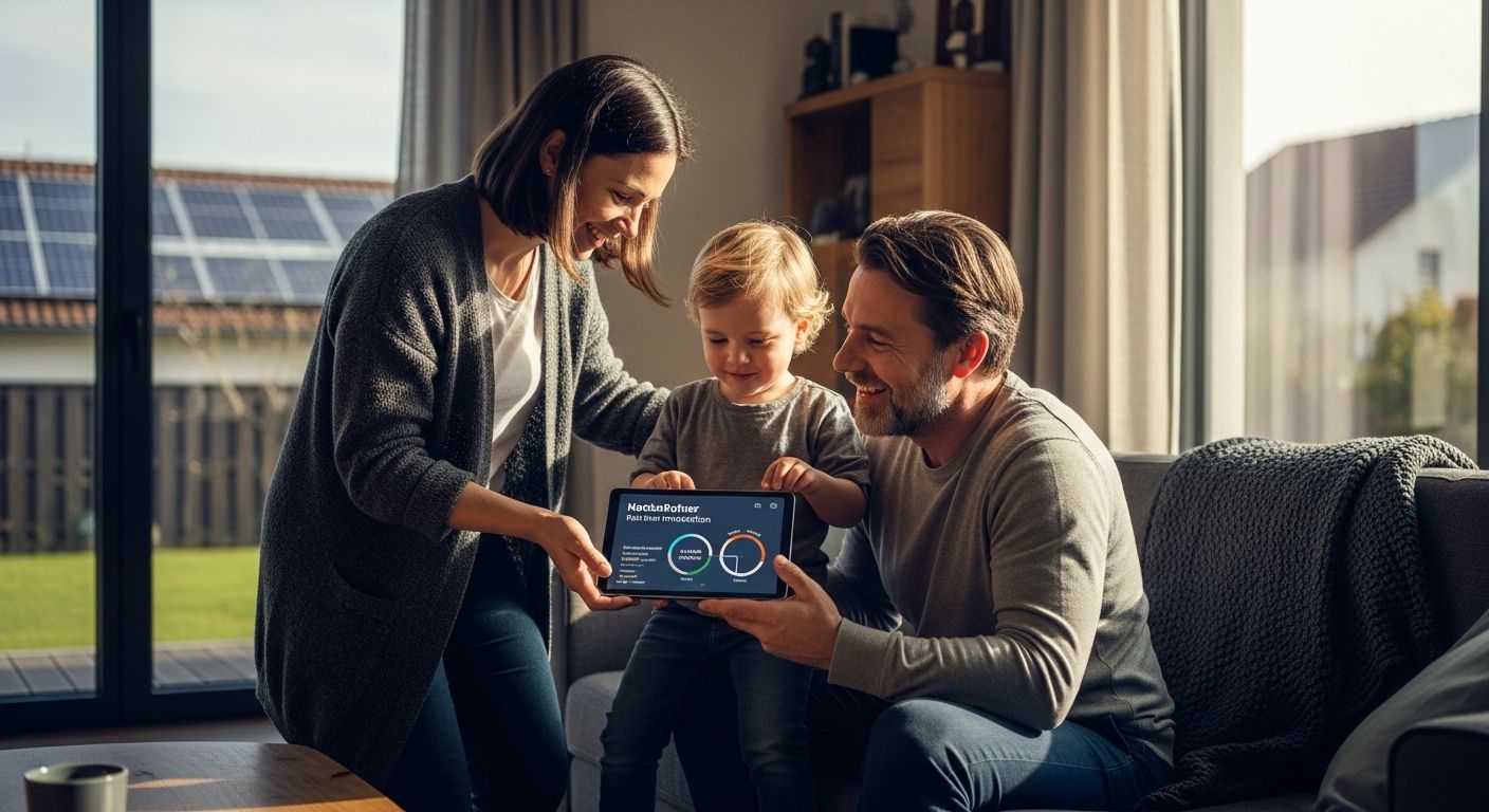 Photovoltaik Familie Alltag