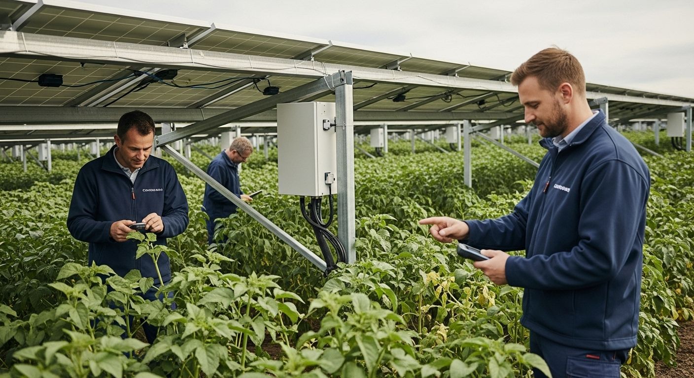 agrar photovoltaik menschen landwirtschaft