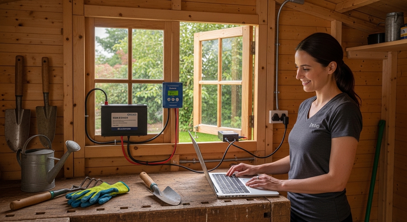 Solaranlage Nutzung Gartenhaus