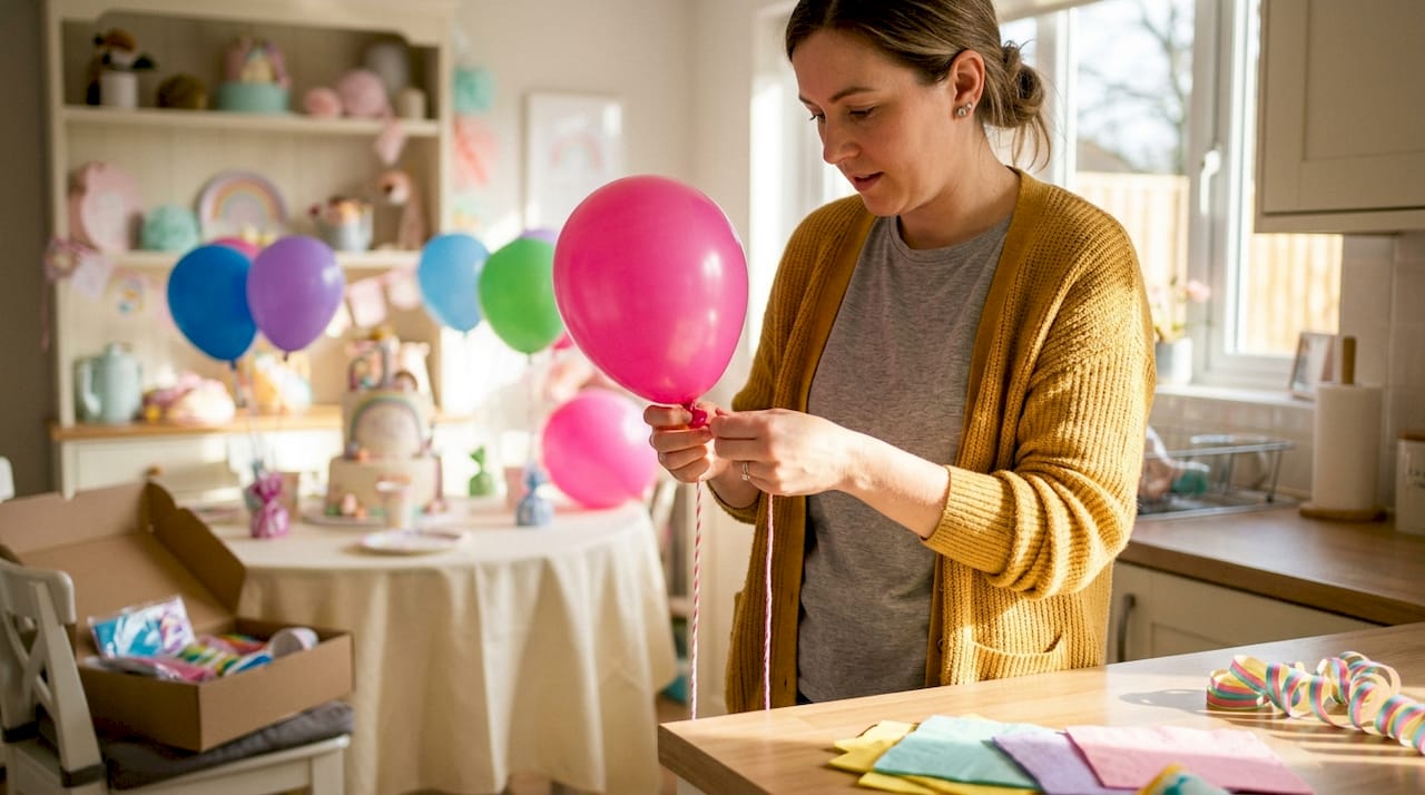 How to match decorations to a party character theme