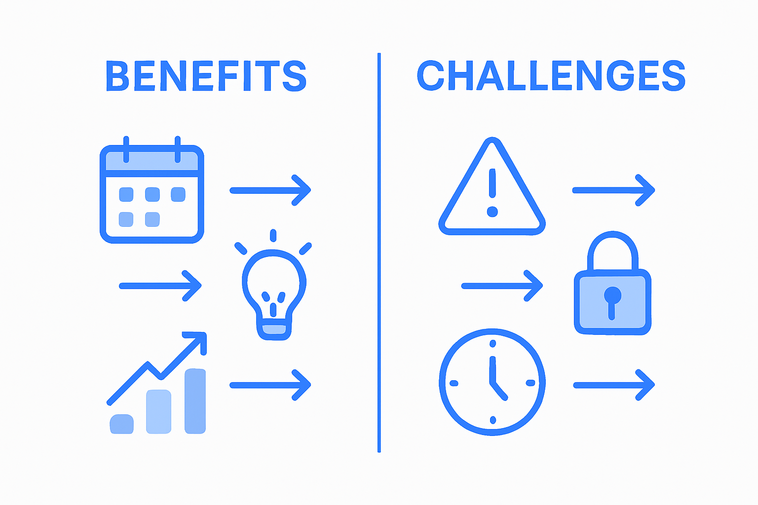 Role of AI in Business Coaching: Unlocking Client Growth 4 Infographic showing AI coaching benefits and challenges