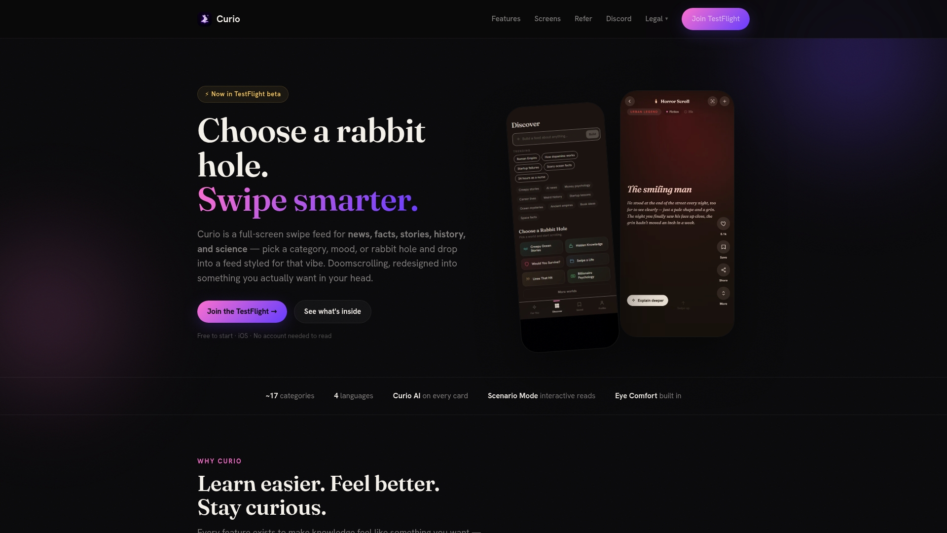 https://trycurio.app