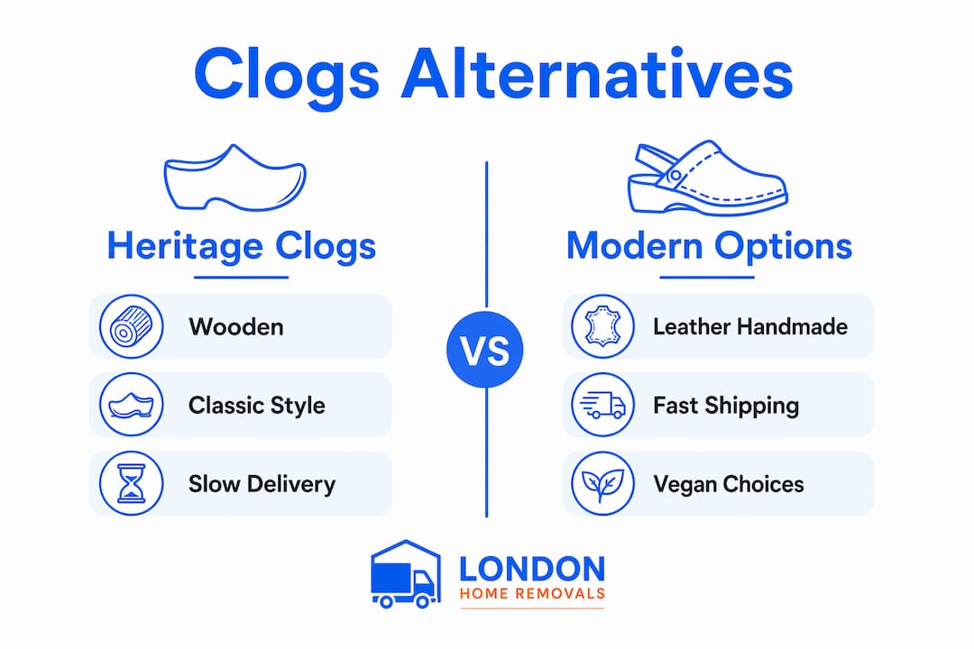 Infographic comparing clog alternatives by key features