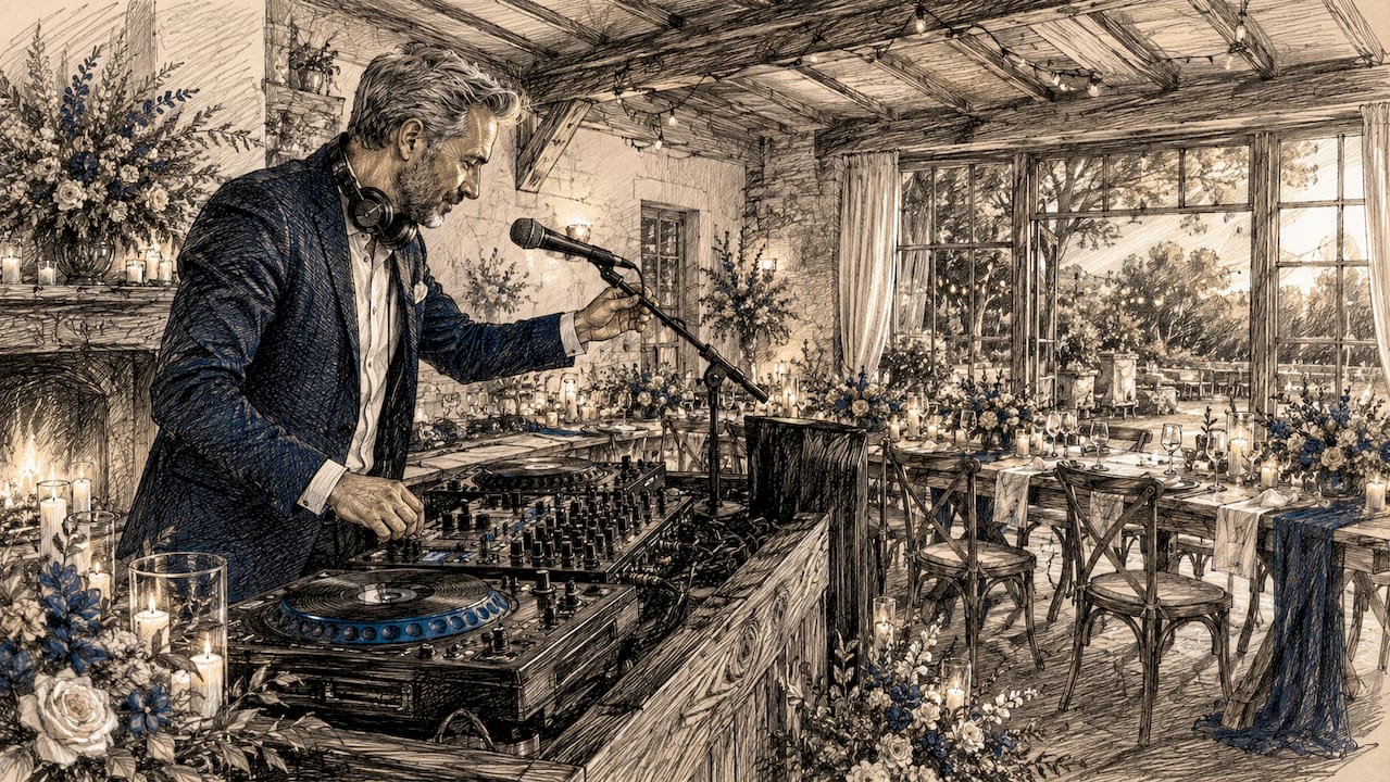 Wie sich ein Hochzeits-DJ auf seine Rolle als Moderator vorbereitet