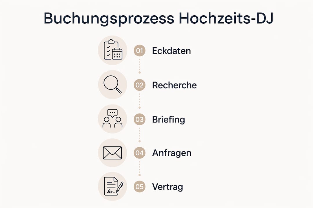 Schritt-für-Schritt-Anleitung: So buchen Sie Ihren Hochzeits-DJ