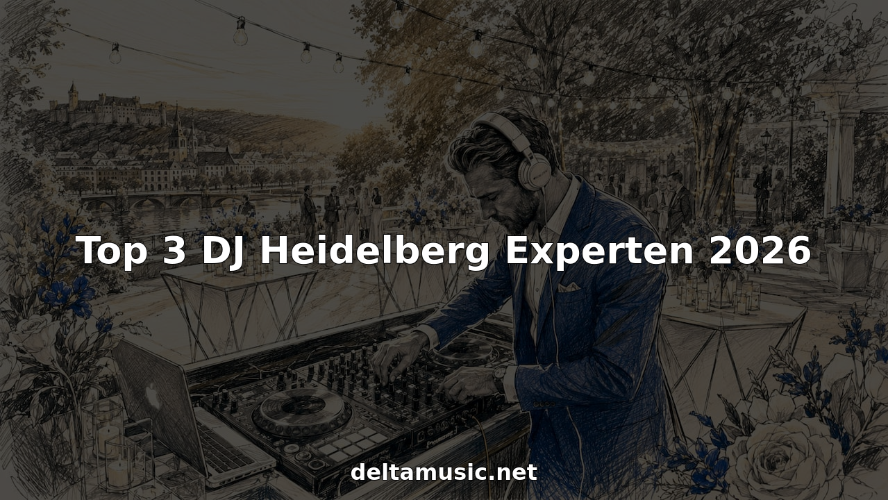 Ein DJ sorgt auf einer Hochzeit mit gekonnten Handgriffen am Mischpult für die perfekte musikalische Stimmung.
