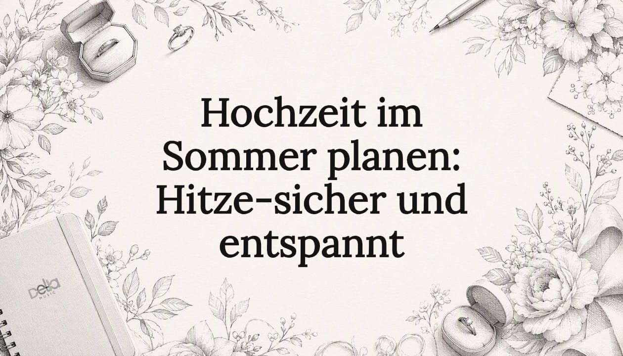Stimmungsvolle Titelgrafik rund ums Thema Hochzeit