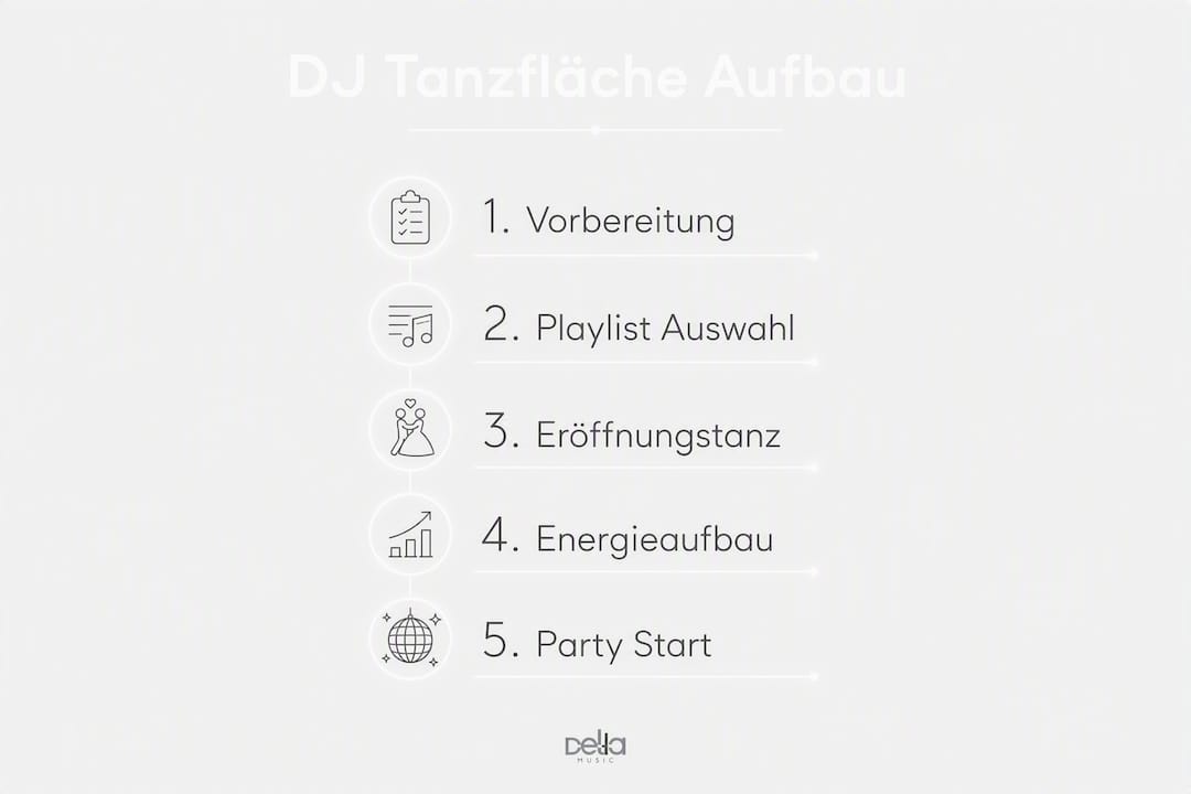 Schritt-für-Schritt-Infografik: So gestalten Sie die perfekte Tanzfläche