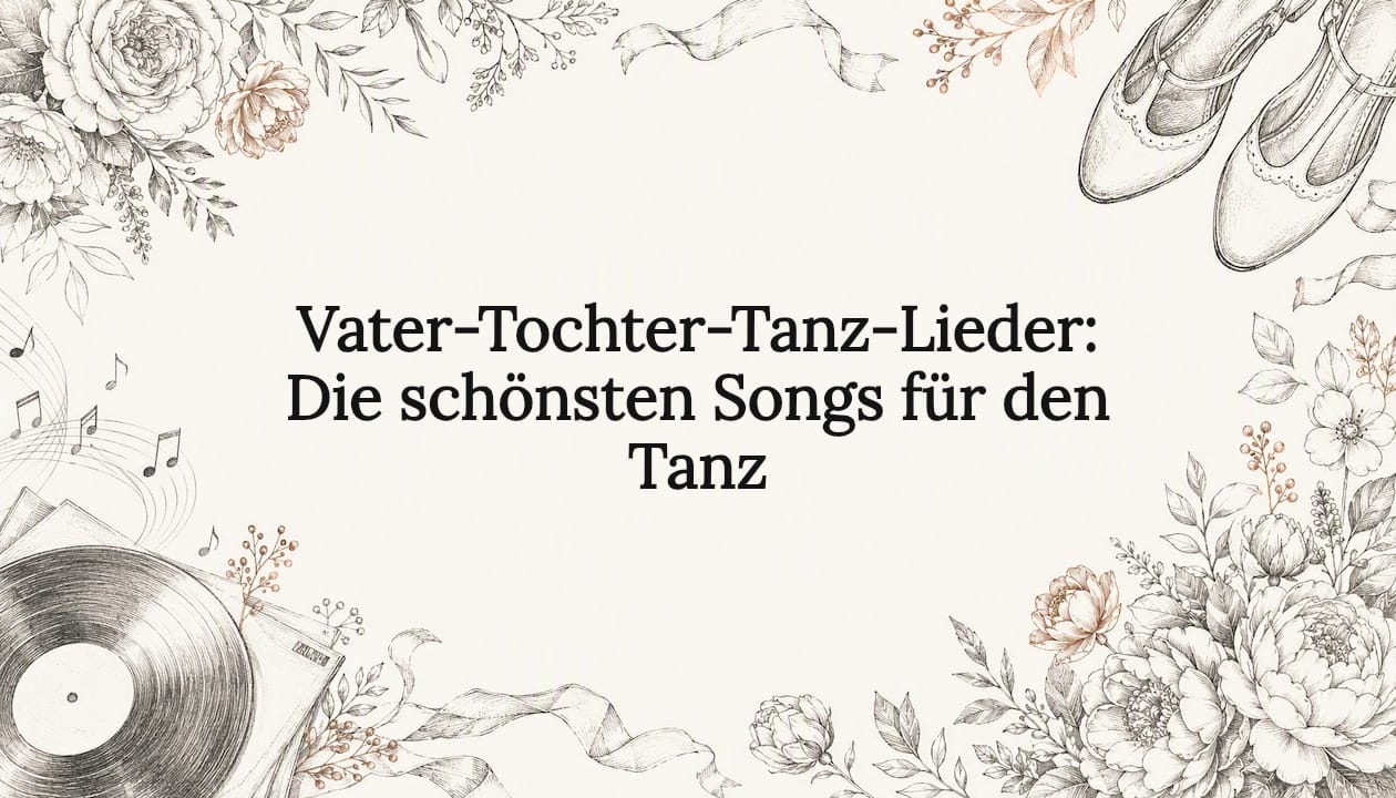 Stilvolle Titelgrafik für den Hochzeitstanz