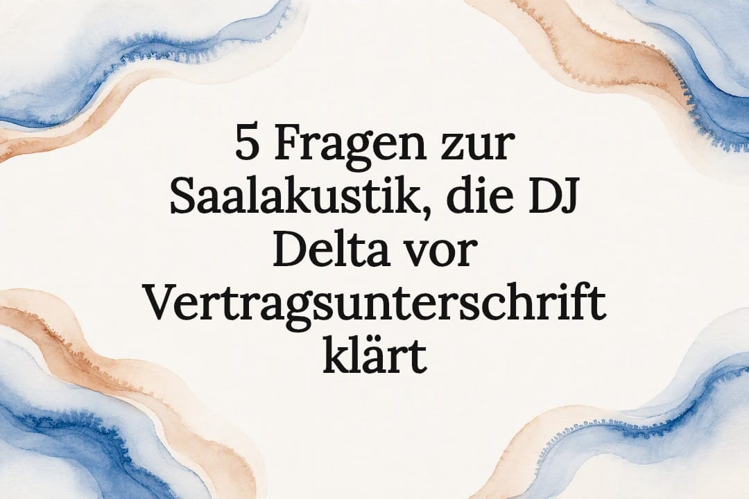 Dekorative Titelseite für die Raumakustik