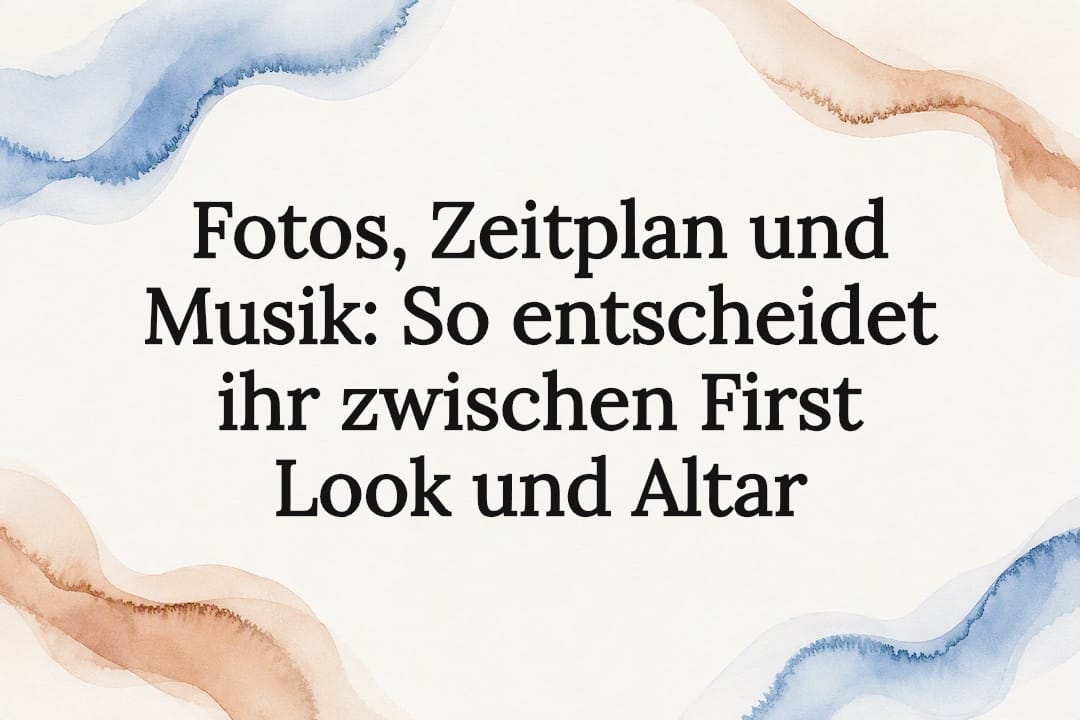 Titelseite für First Look und Altar