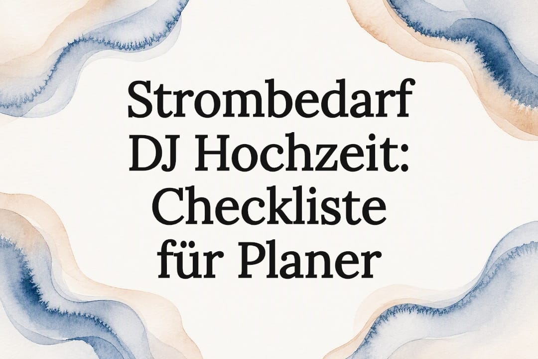 Dekorative Titelseite für die Stromplanung bei Hochzeiten