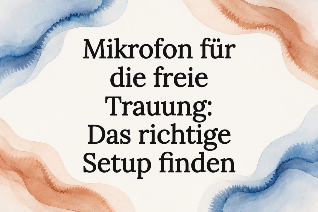 Schicke Titelkarte für das Mikrofon-Setup