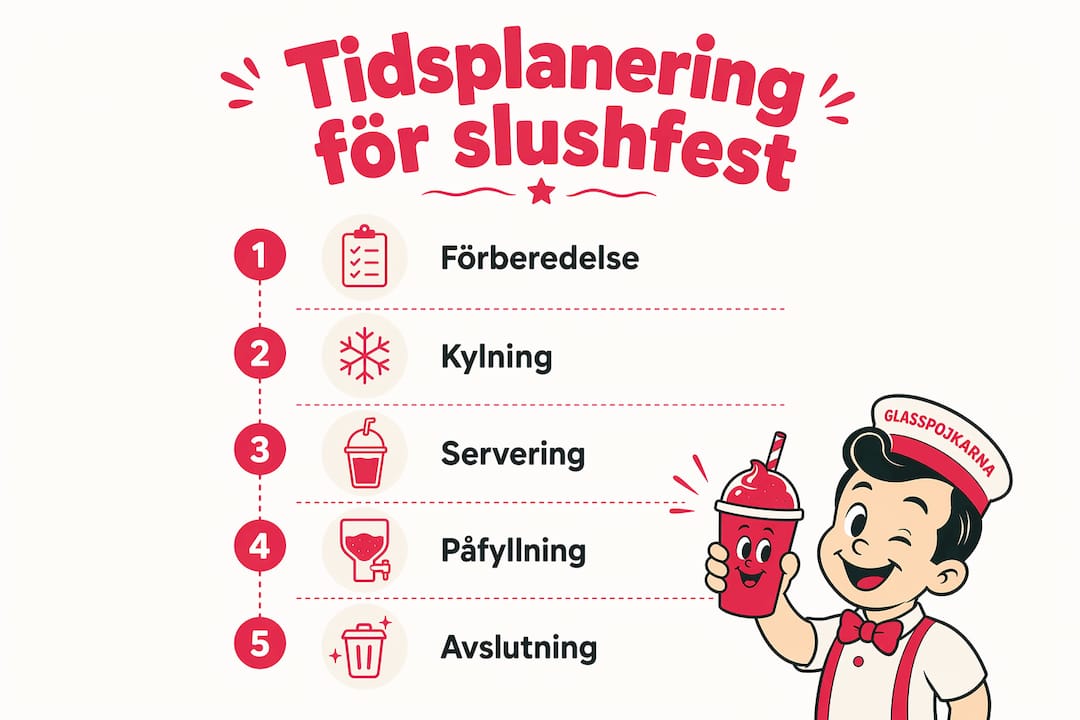 Grafisk översikt över schemat för Slushfest