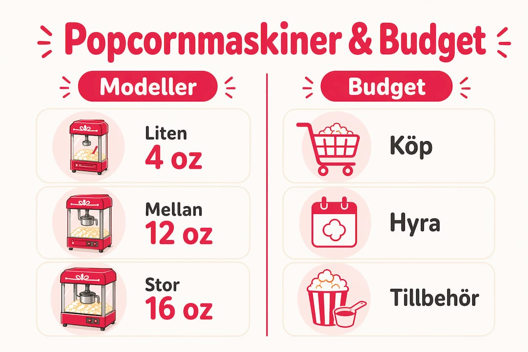 Översikt: olika modeller och budgetformer i ett informativt diagram