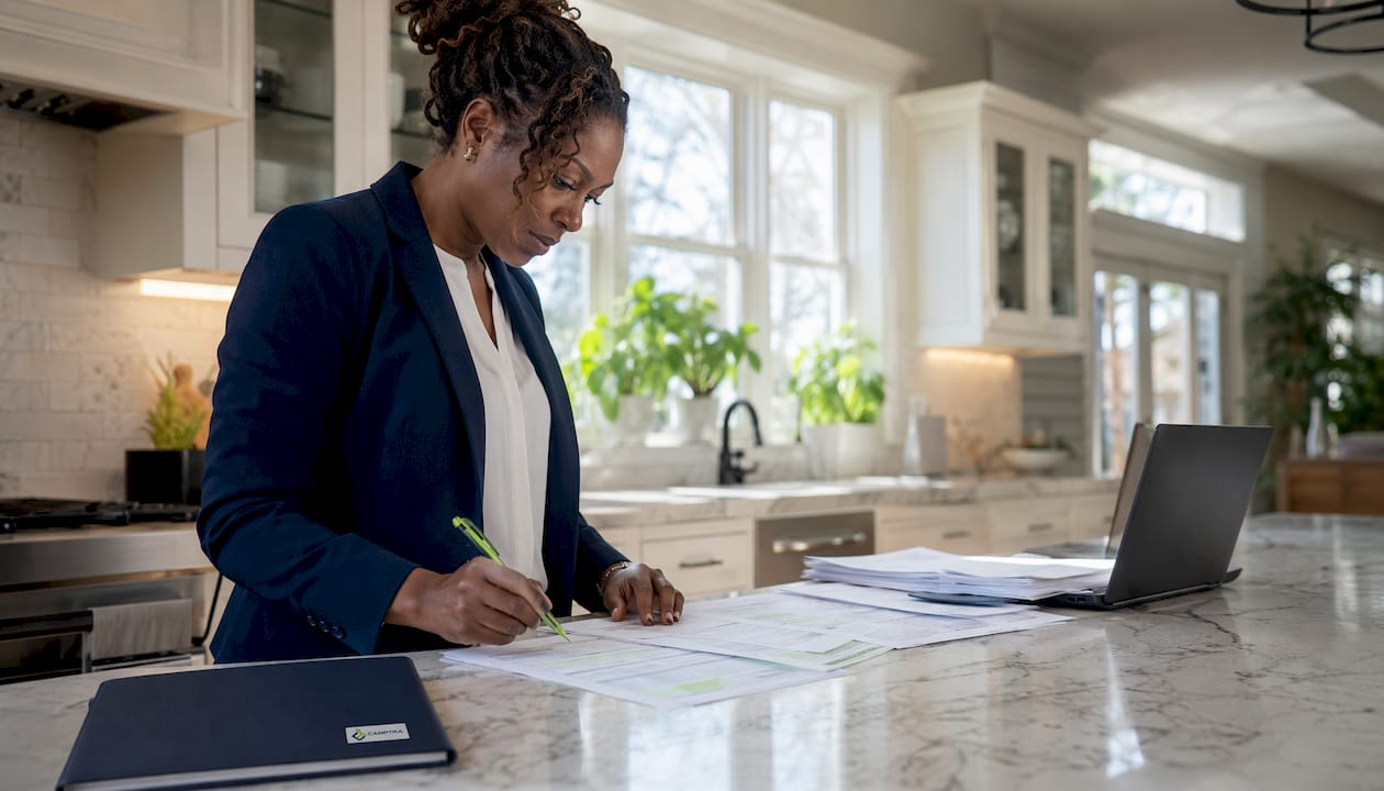 Auditor highlighting payroll employee records