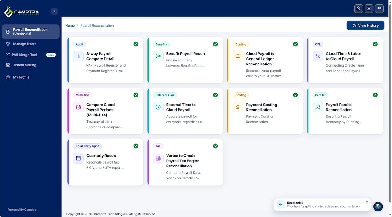 Payroll Recon Toolset