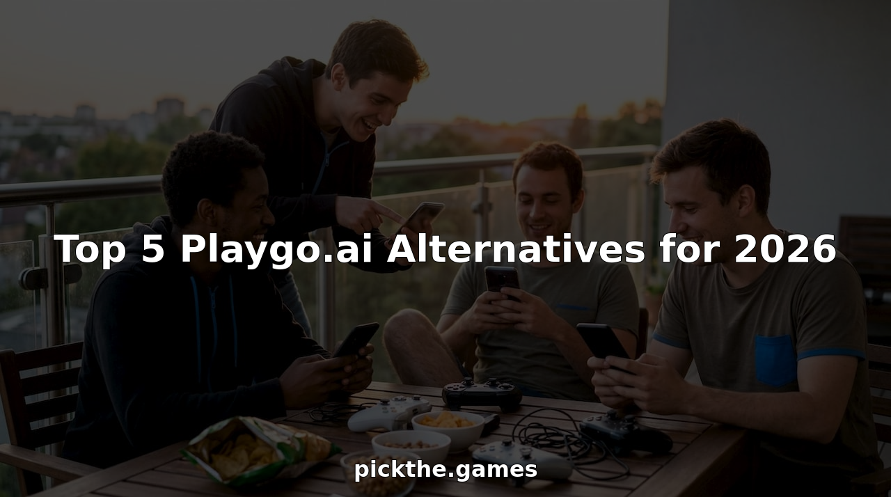 Friends selecting multiplayer games on smartphones together