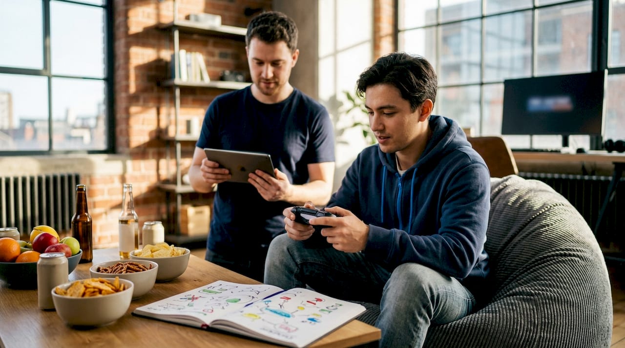 Players adjusting game difficulty together