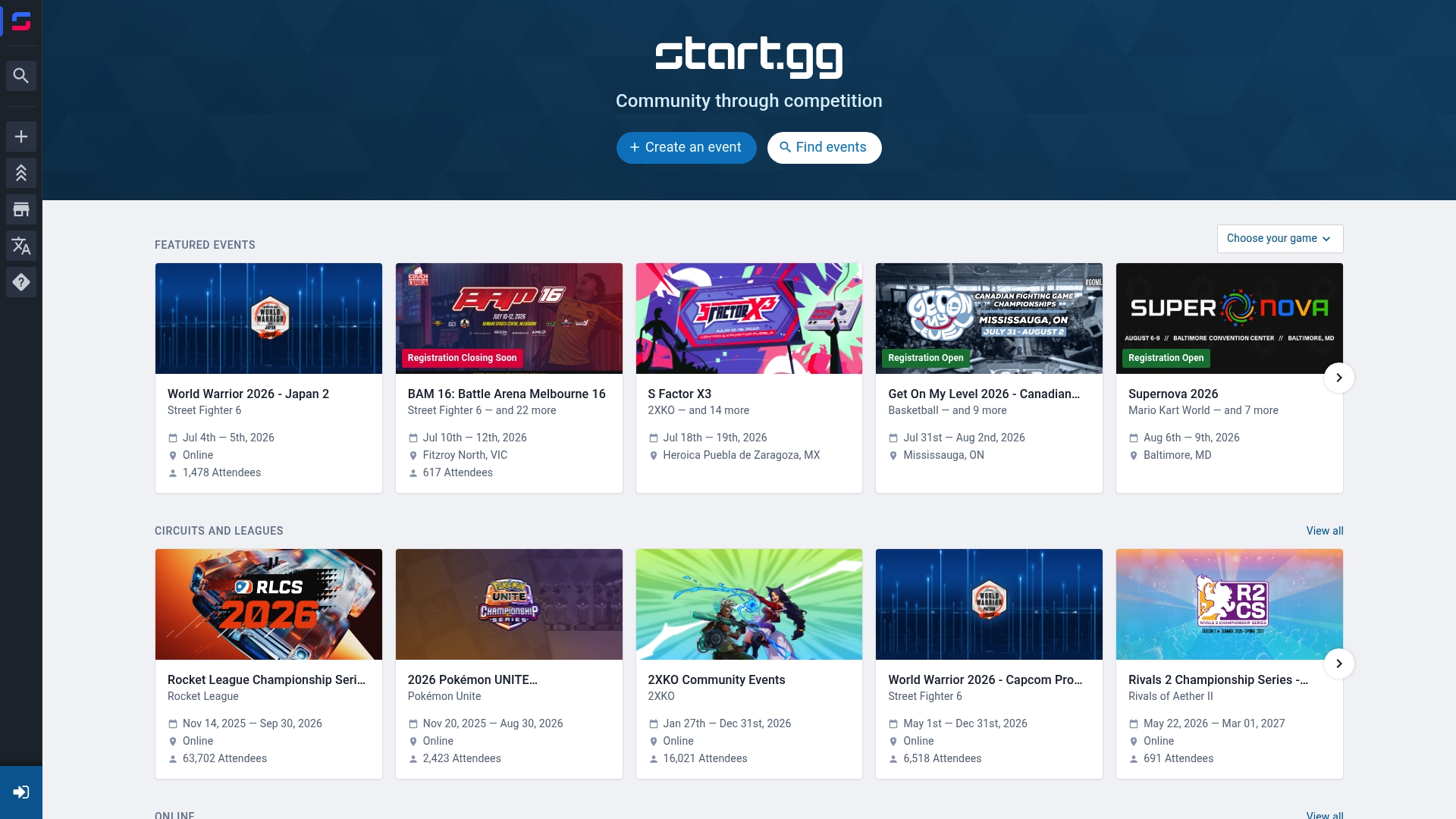 https://start.gg