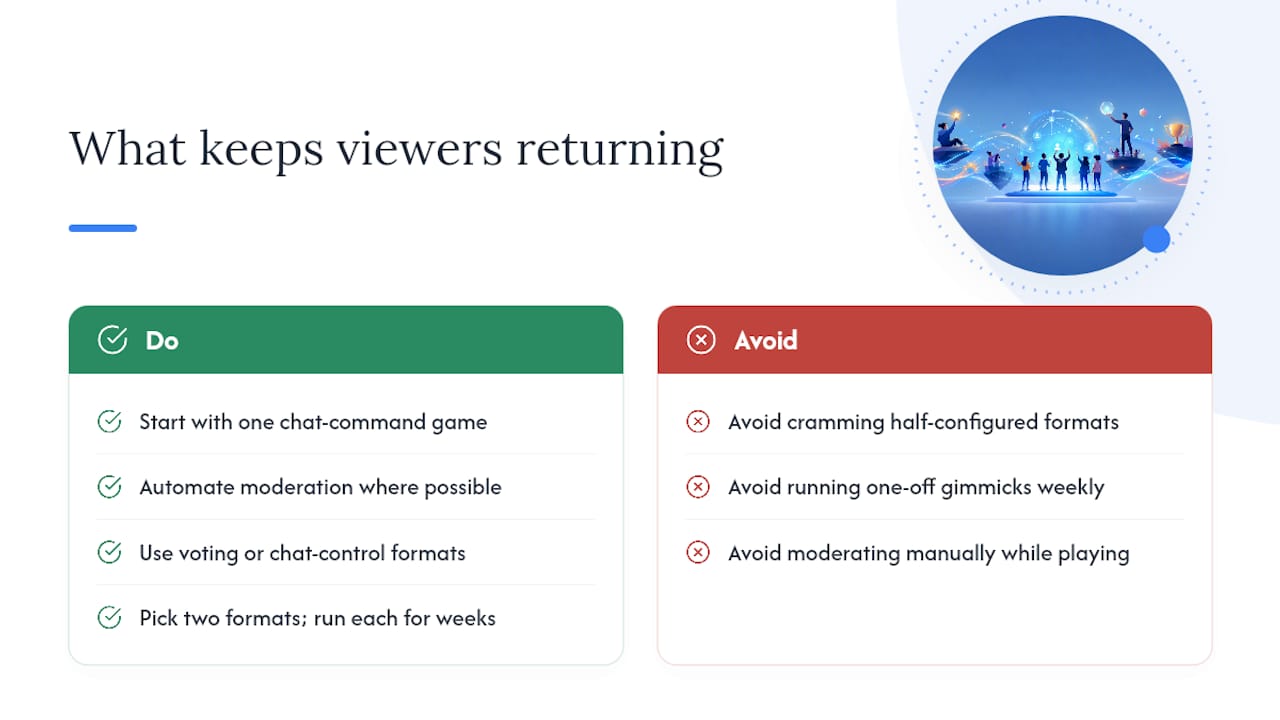 What actually keeps viewers coming back to interactive streams — overview diagram