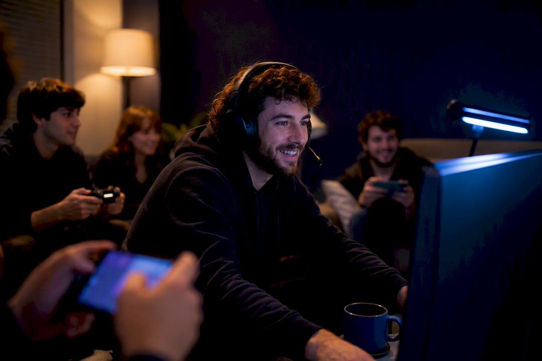 Friends starting a Discord game night