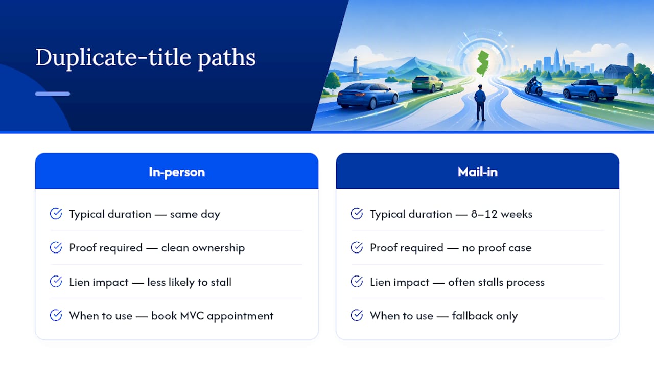 Comparison of same-day and 8-to-12-week title paths