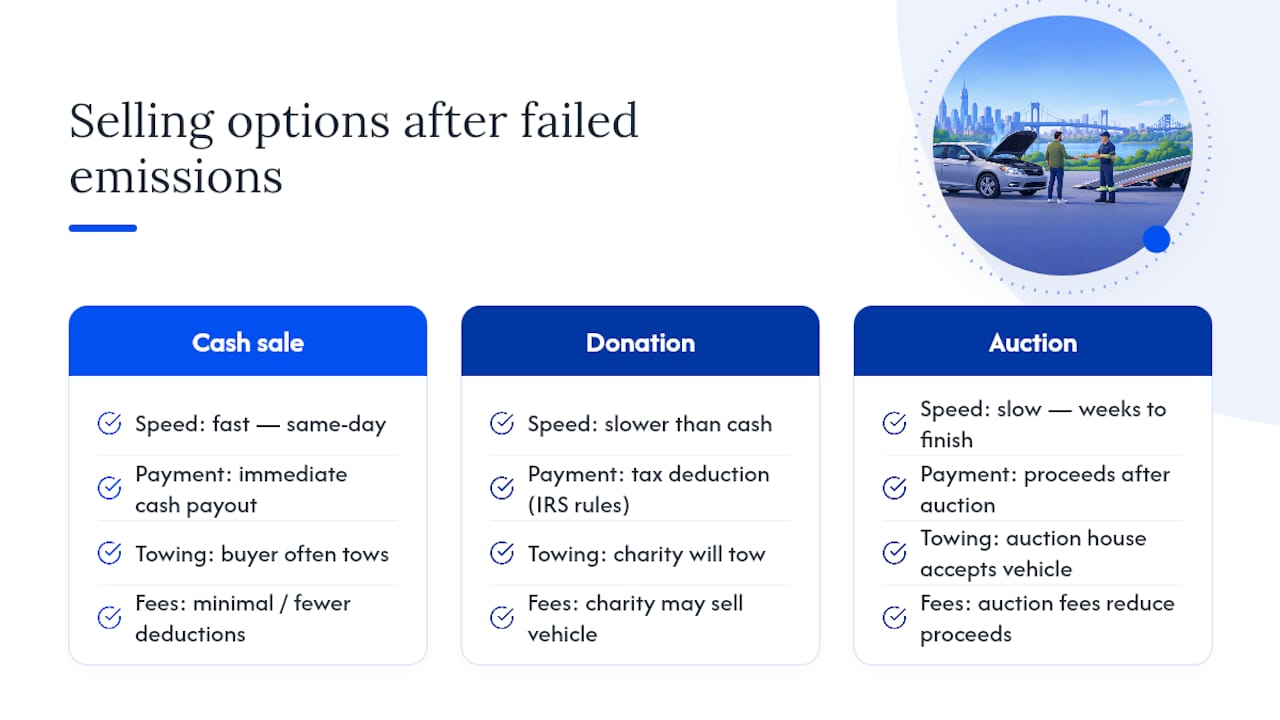 Comparison of cash sale donation and auction