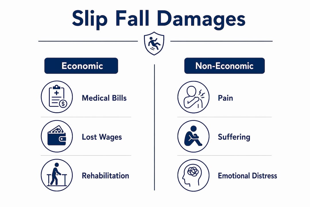 Infographic comparing economic and non-economic damages