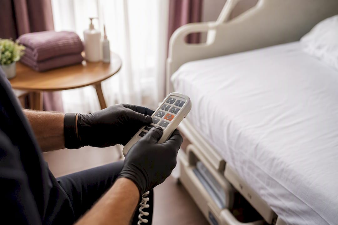 Hospital bed setup at home: same-day sanitized delivery