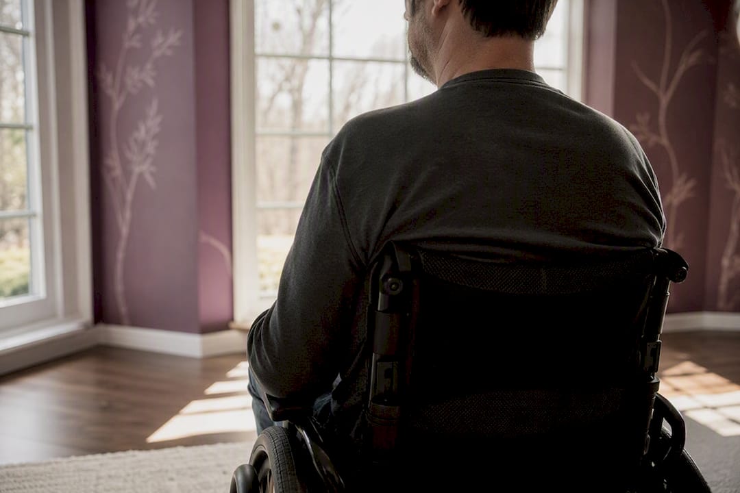 Silhouette of tall user backrest support