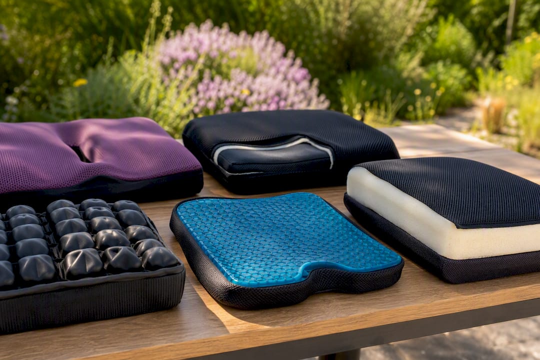 Variety of wheelchair cushion materials and textures