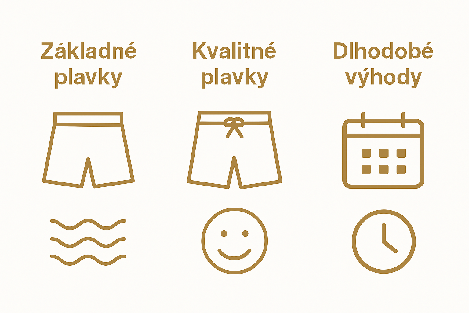 Jednoduchý prehľad výhod kvalitných plaviek voči bežným