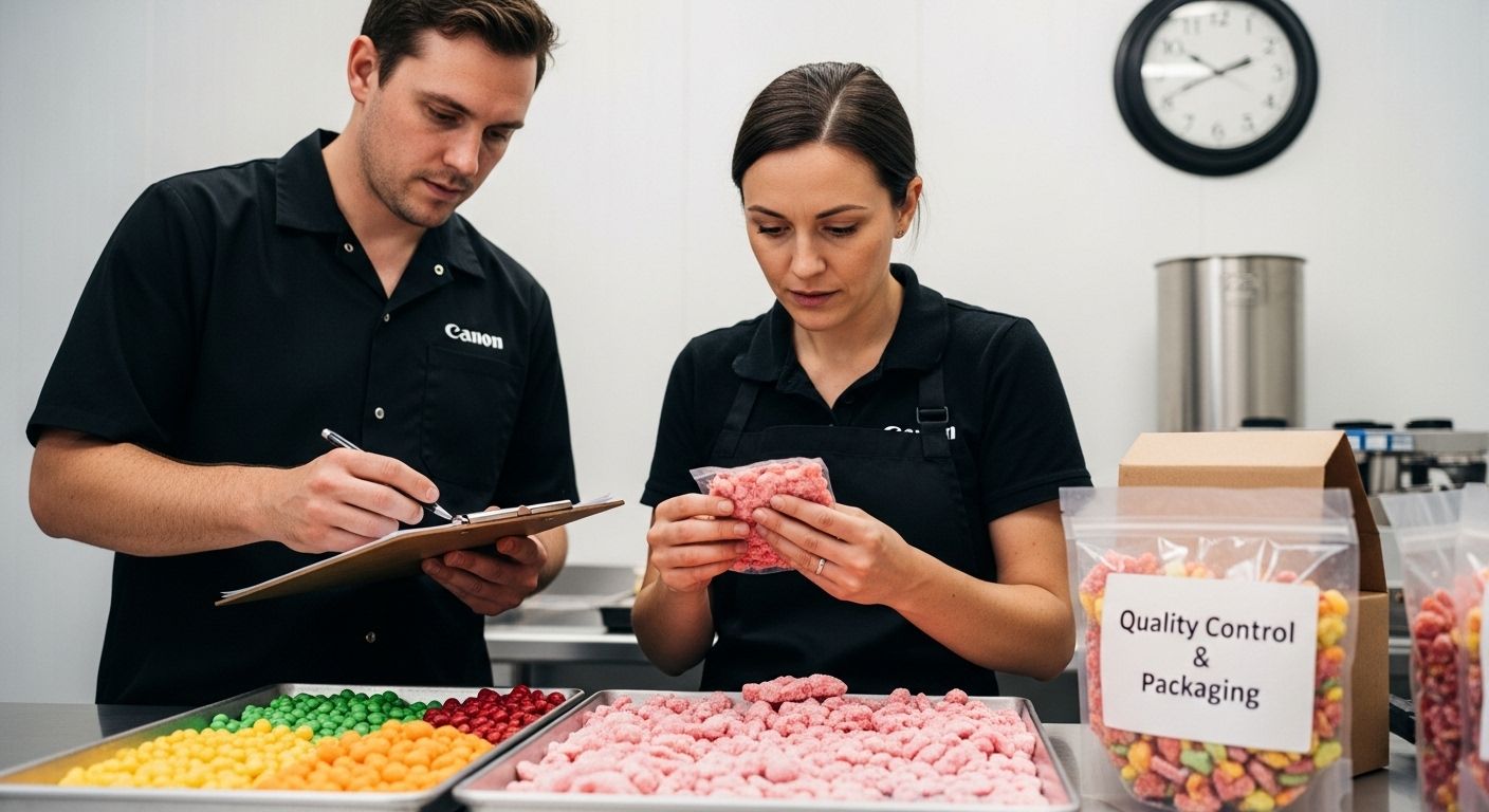 freeze dried candy packaging inspection