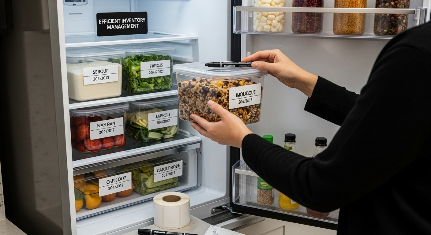 fridge food label organization