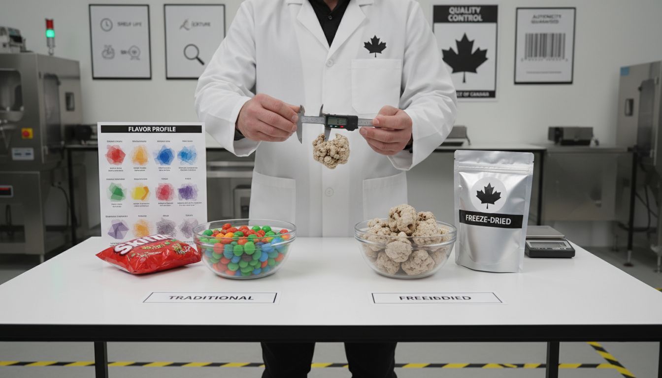 Skittles texture comparison