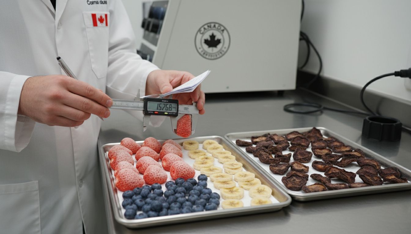 freeze dried vs dried fruit lab