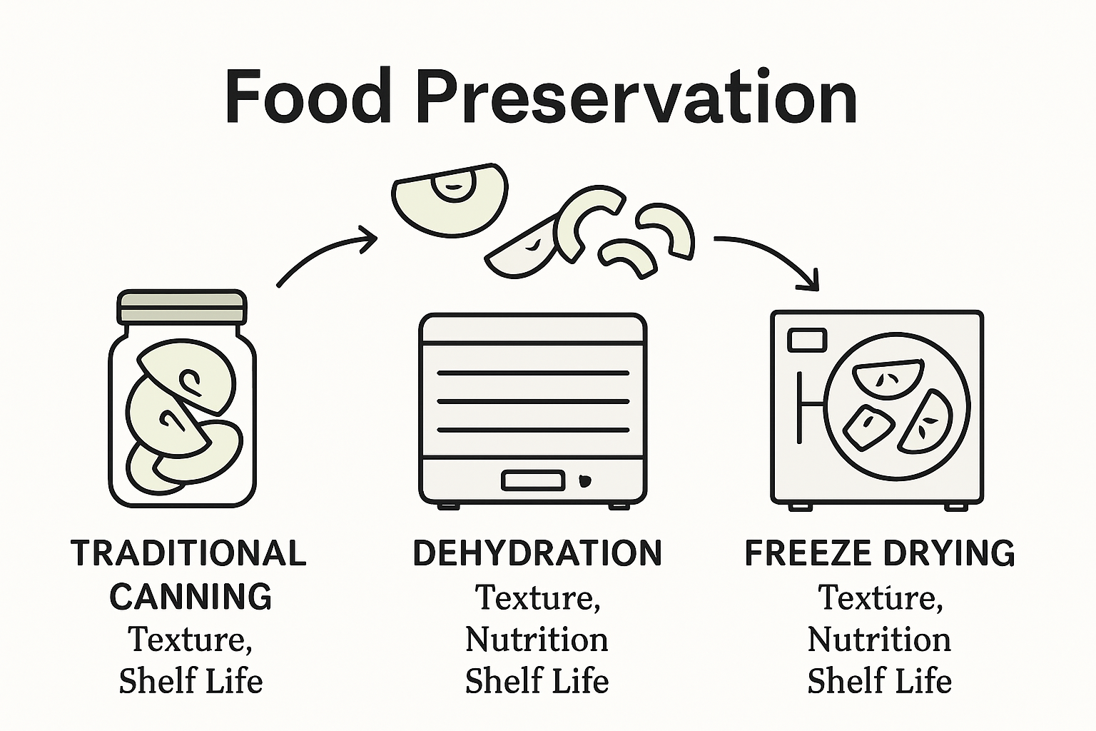 Freeze drying vs other preservation infographic